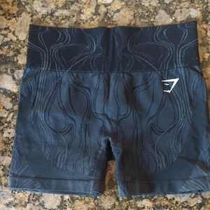 Gymshark Black Patterned Women Shorts